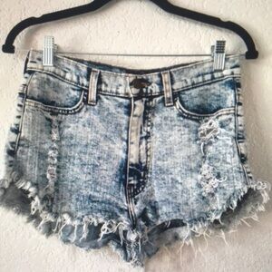 Distressed Denim Women's Shorts